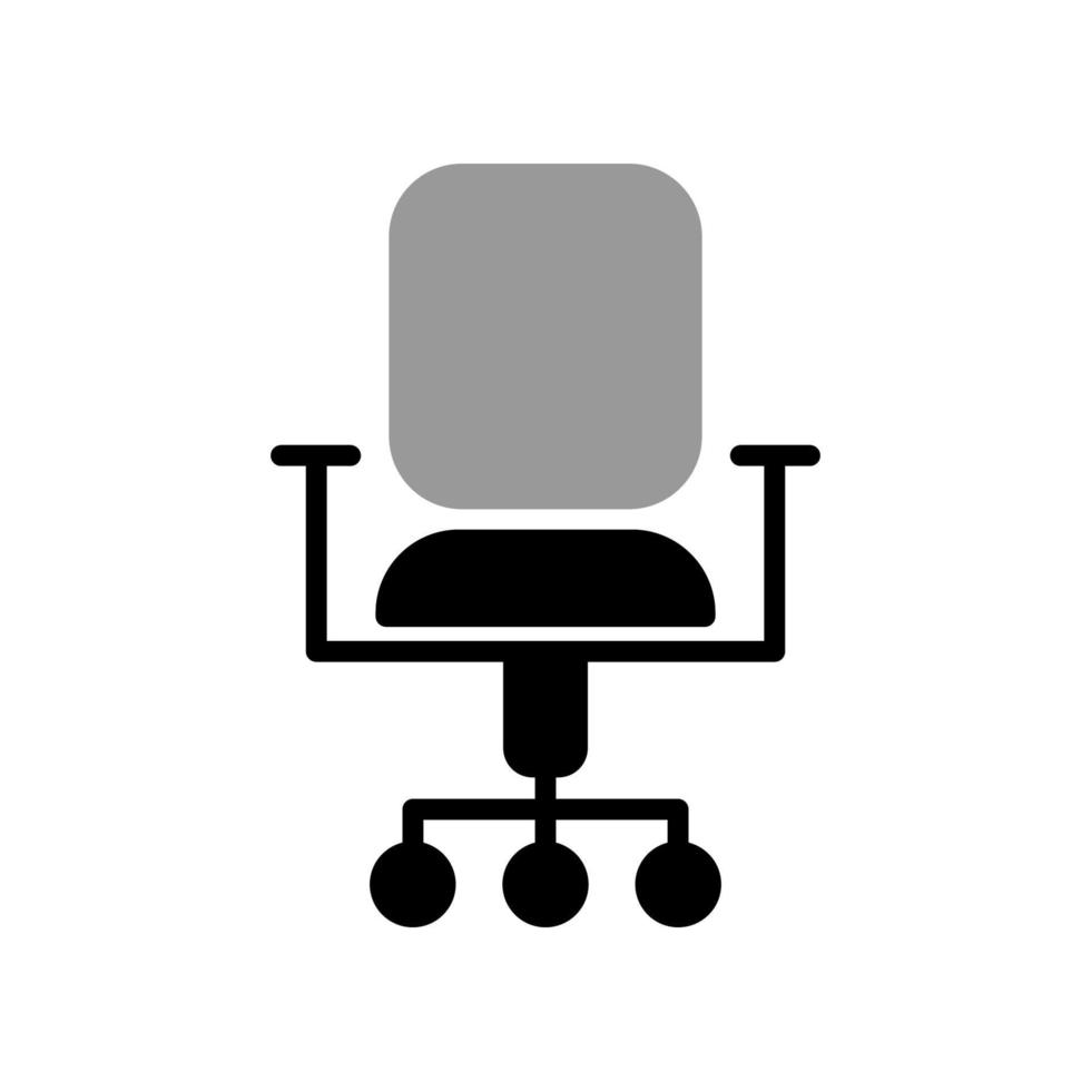 illustration vektorgrafik av kontorsstol ikon vektor