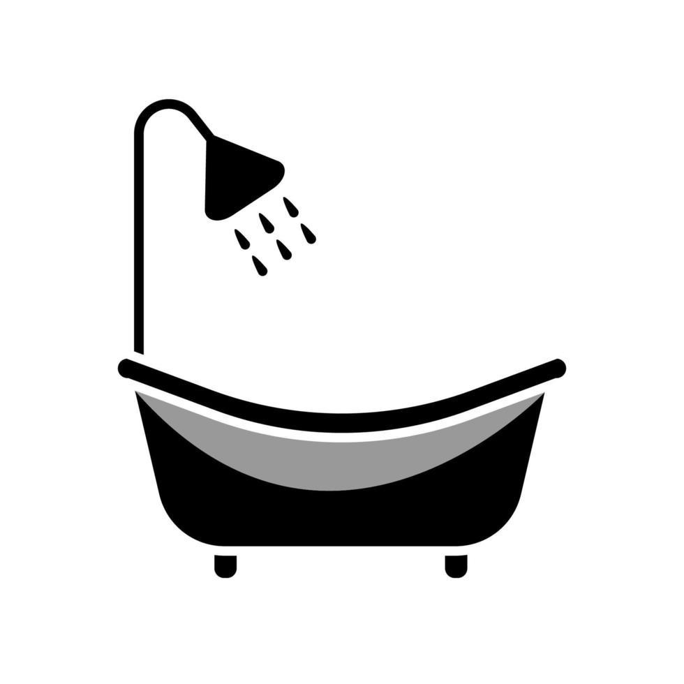 Abbildung Vektorgrafik Badewanne Symbol vektor