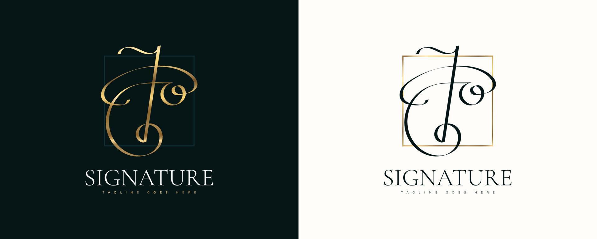 jo Initial-Signatur-Logo-Design mit elegantem und minimalistischem Handschriftstil. ursprüngliches j und o logo design für hochzeit, mode, schmuck, boutique und geschäftsmarkenidentität vektor