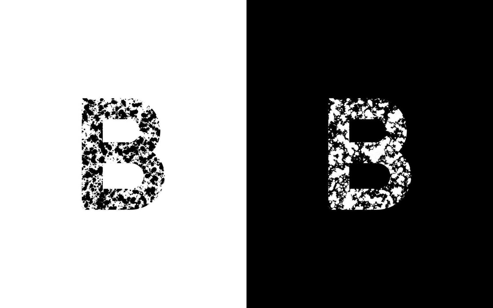 bokstav b logotyp design. b-logotyp med prickfri vektorfil. vektor