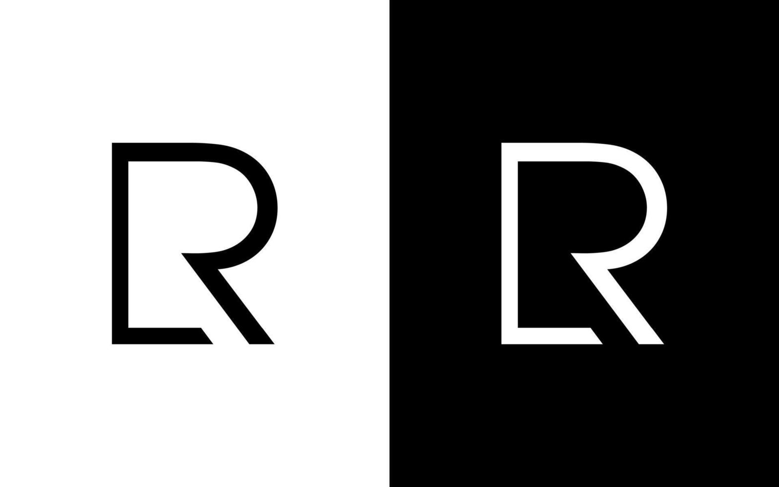 brev lr logo design gratis vektor fil.