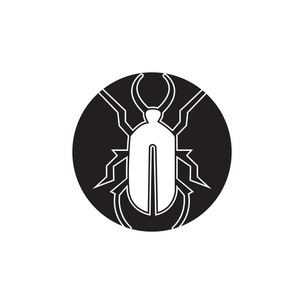 Bug-Vektor-Illustration-Icon-Design-Vorlage vektor