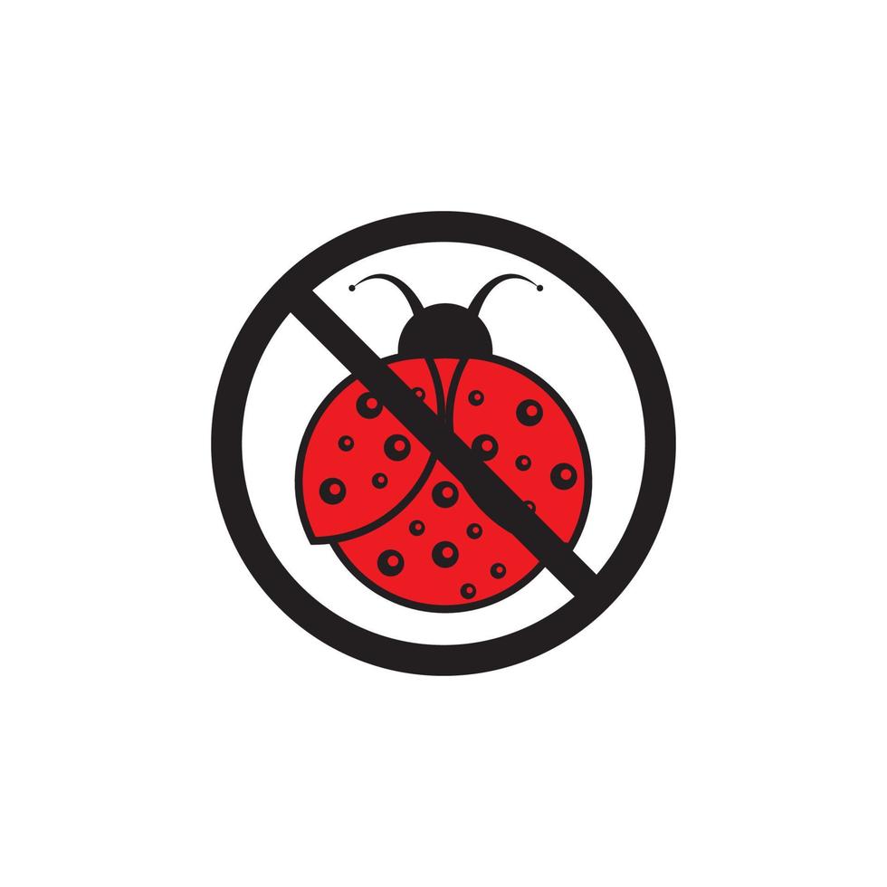 Bug-Vektor-Illustration-Icon-Design-Vorlage vektor