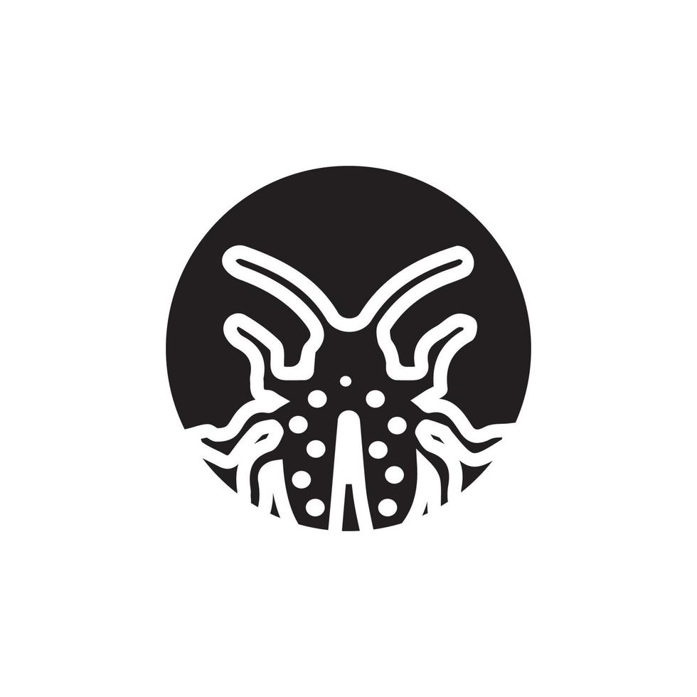 Bug-Vektor-Illustration-Icon-Design-Vorlage vektor