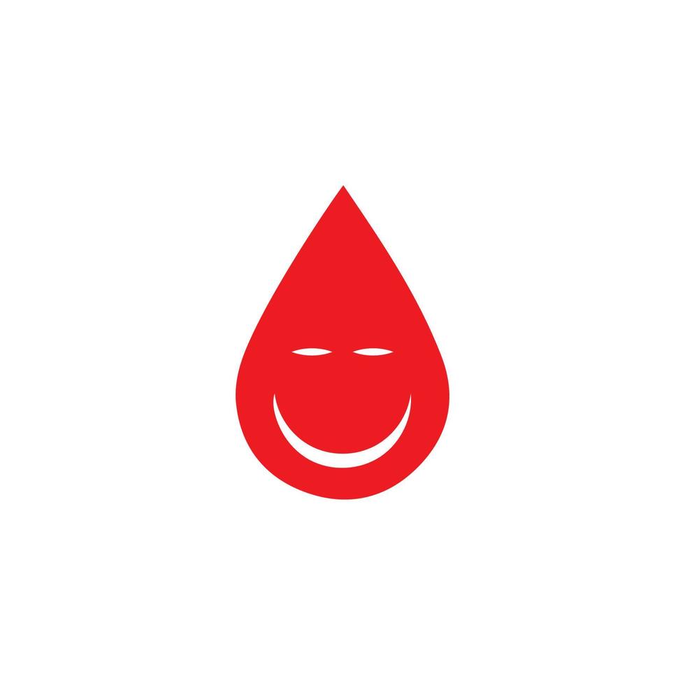 menschliches Blut Logo Vorlage Vektor Icon Illustration Design