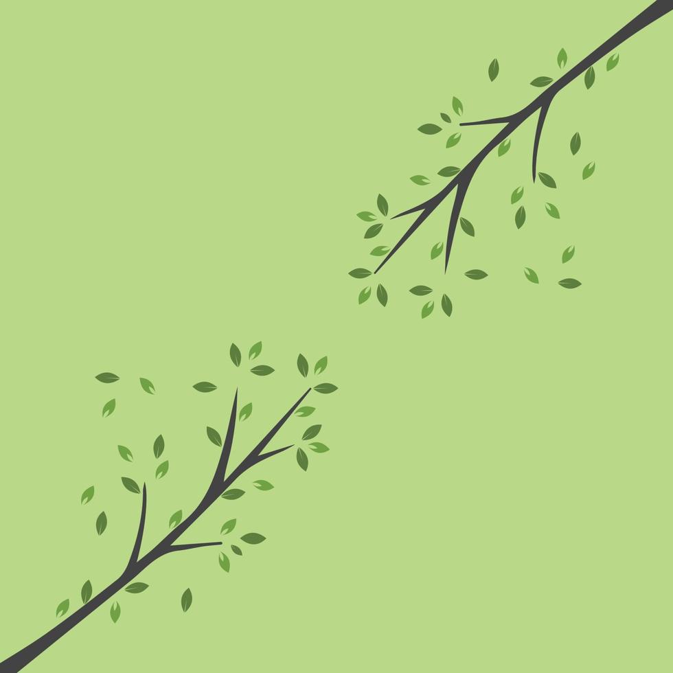 vektor gren, handritad illustration av trädgren formgivningsmall