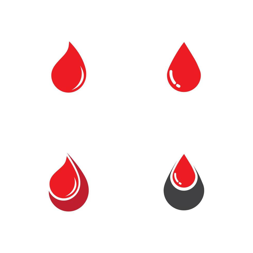 menschliches Blut Logo Vorlage Vektor Icon Illustration Design