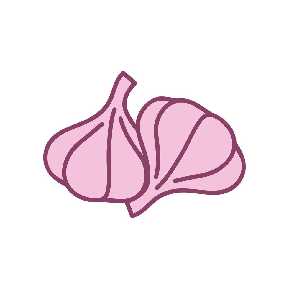 Entwurfsvorlage für Knoblauch-Vektorsymbol-Illustrationen vektor