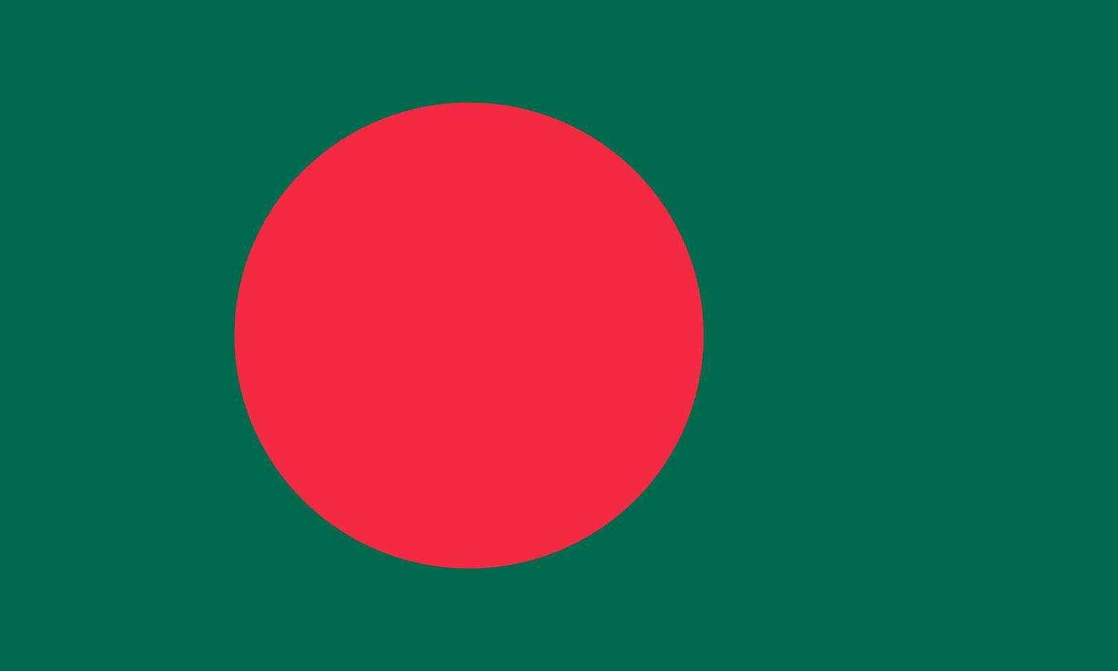 Vektor-Illustration der Flagge von Bangladesch vektor