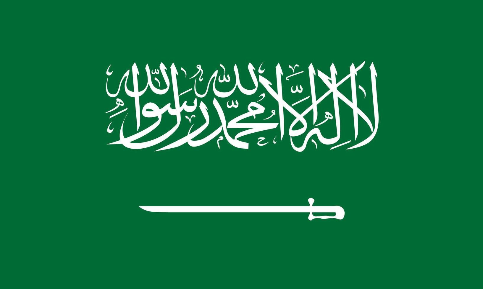 vektorillustration der saudi-arabischen flagge vektor