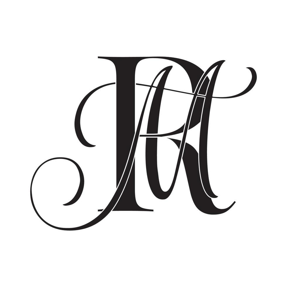 rm ,mr, monogram logotyp. kalligrafiska signatur ikon. bröllop logotyp monogram. modern monogram symbol. par logotyp för bröllop vektor