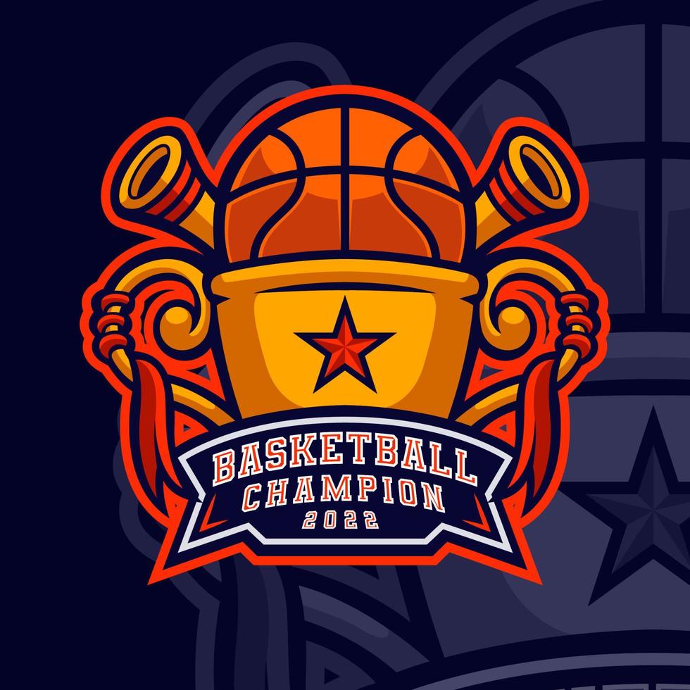 Vorlage für das Logo des Basketball-Sportabzeichens vektor