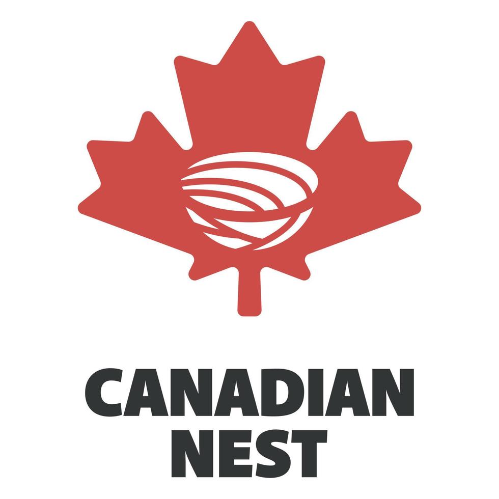 kanadisches Nest-Logo vektor