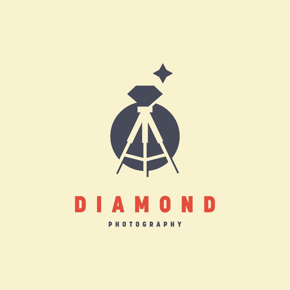 Diamant-Fotografie-Logo vektor