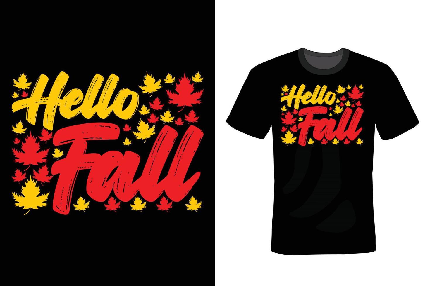 Herbst-T-Shirt-Design, Vintage, Typografie vektor