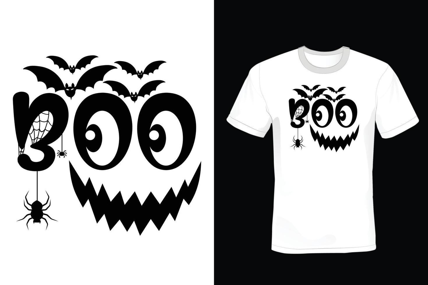 Halloween-T-Shirt-Design, Vintage, Typografie vektor