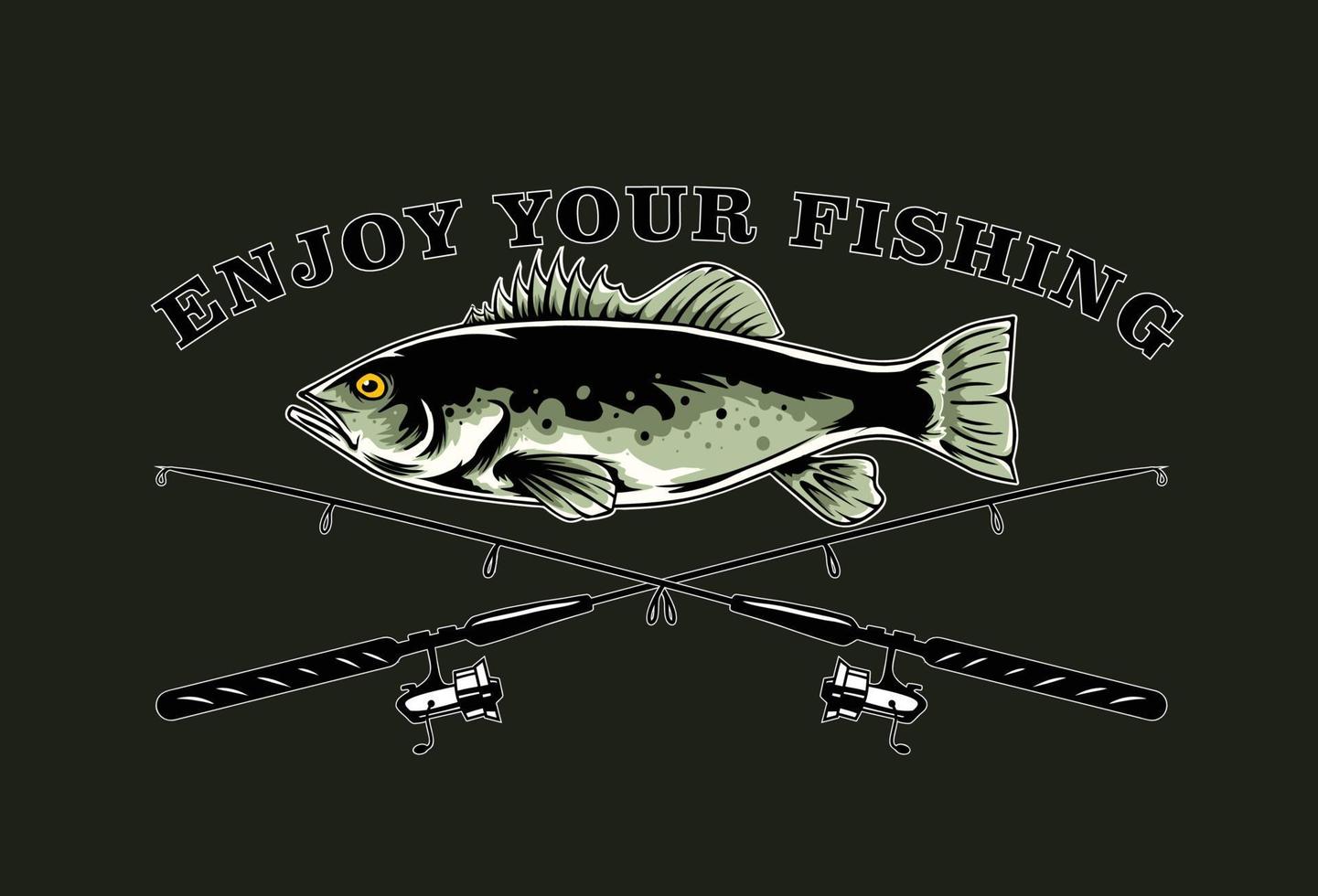 fiske logotyp design vektor