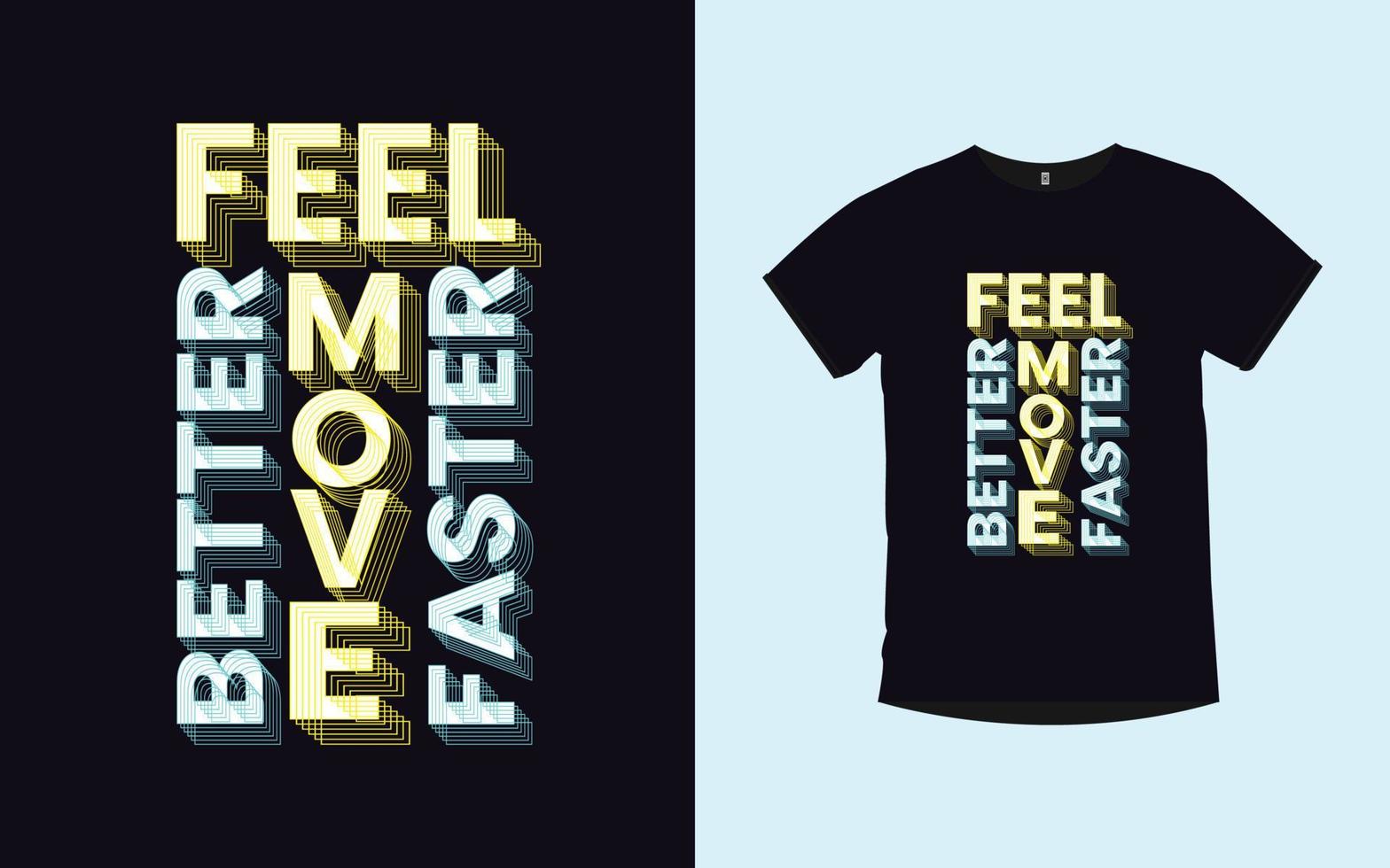 inspirerande citat modern typografi vektor t-shirt design