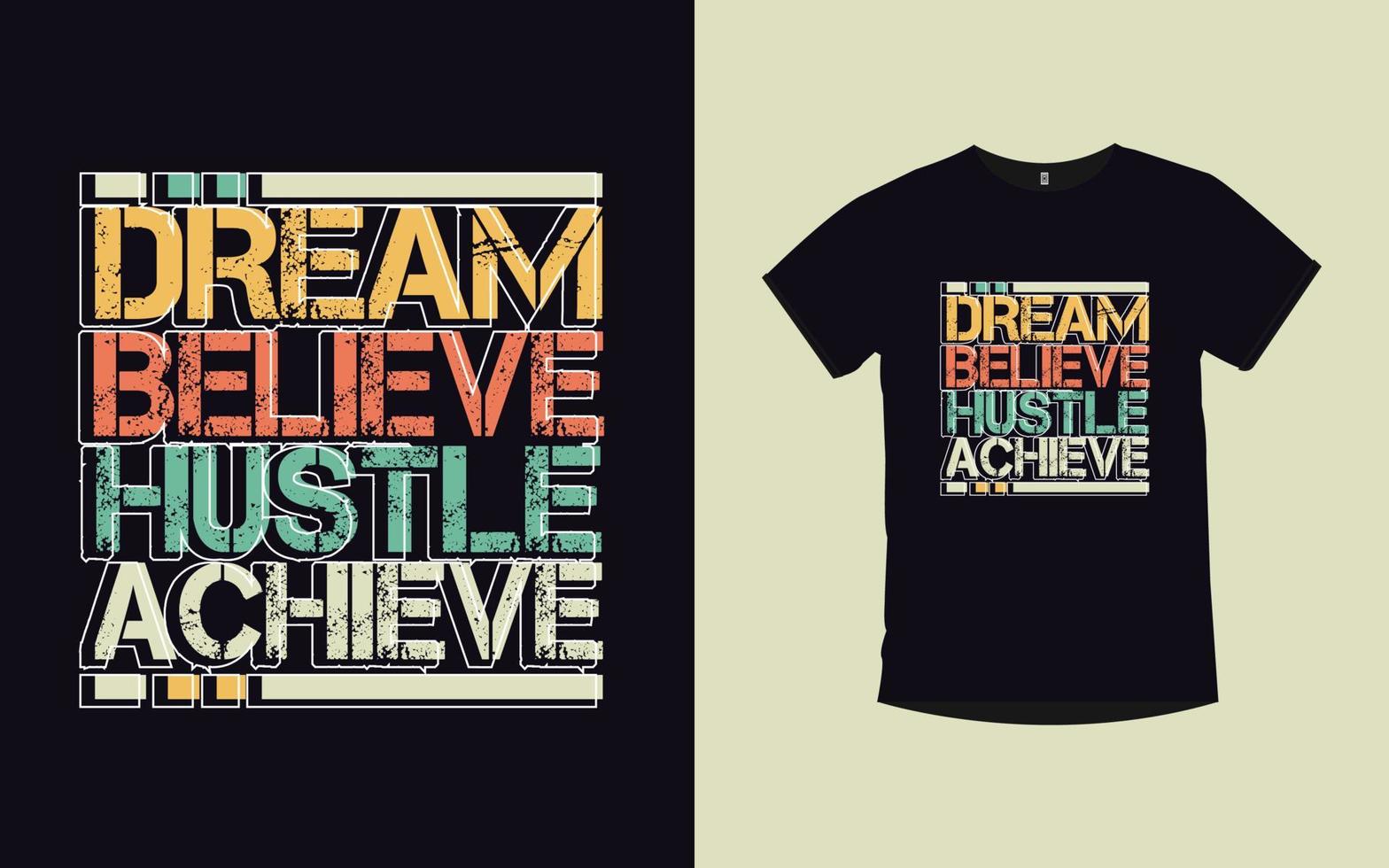 motiverande citat modern vintage typografi t-shirt design vektor