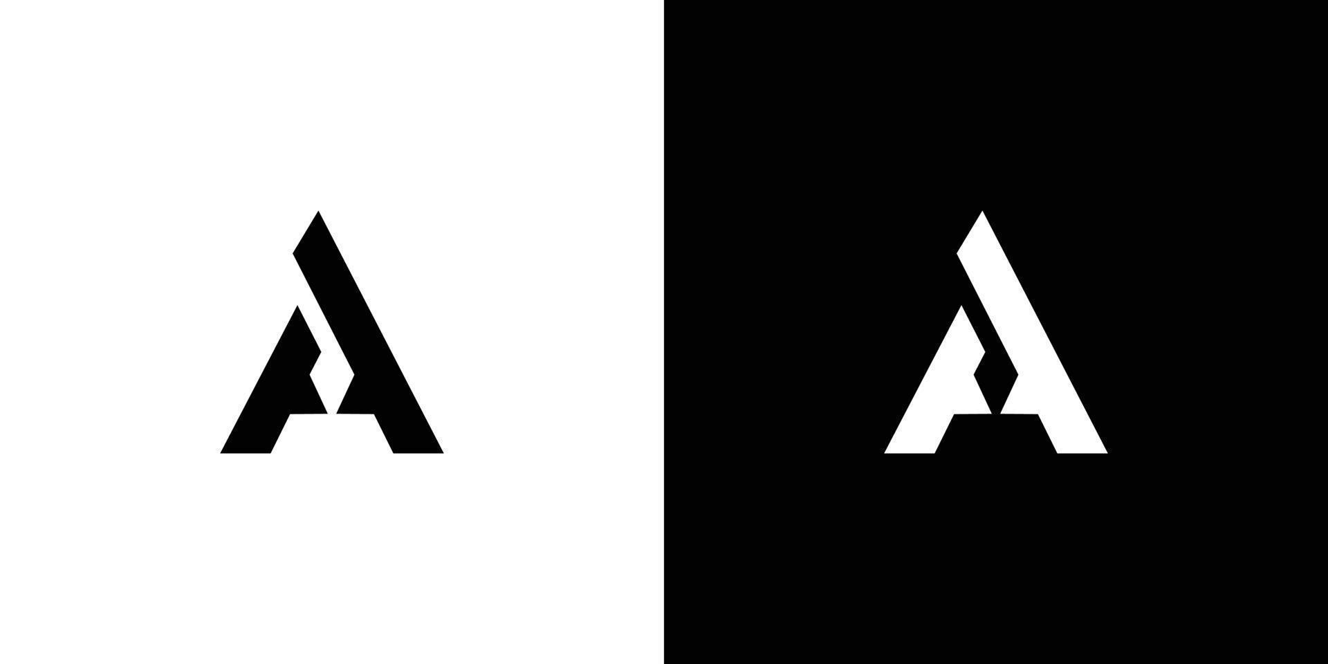 moderner und eleganter Buchstabe ein anfängliches Logo-Design vektor
