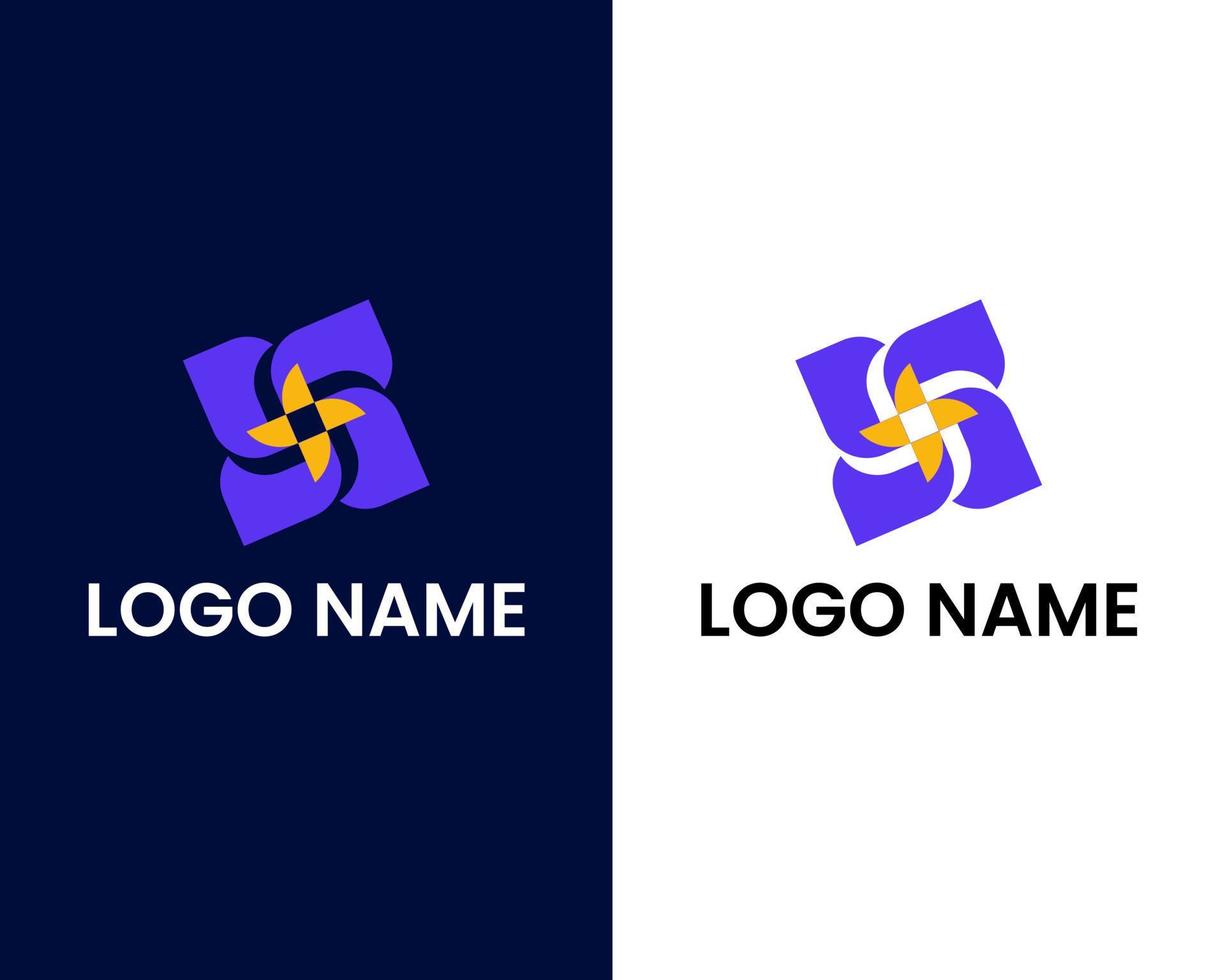 brev s business logotyp formgivningsmall vektor