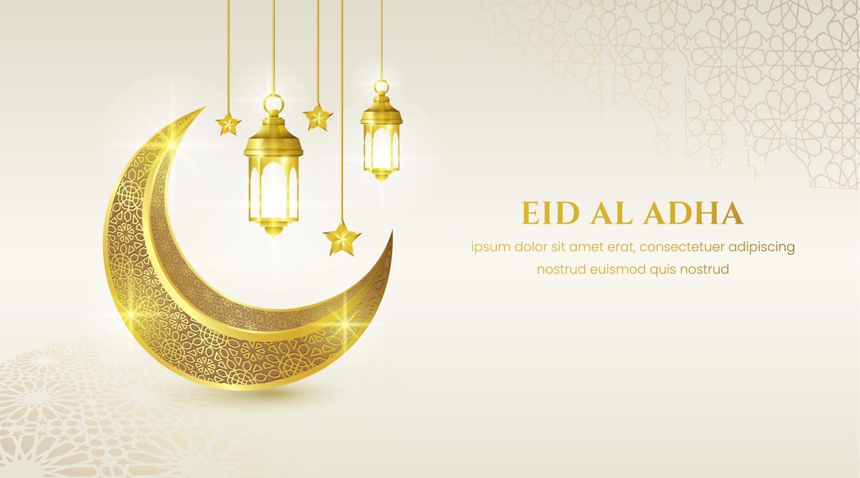 eid mubarak islamische grußkarte, plakat, fahnendesign, vektorillustration vektor