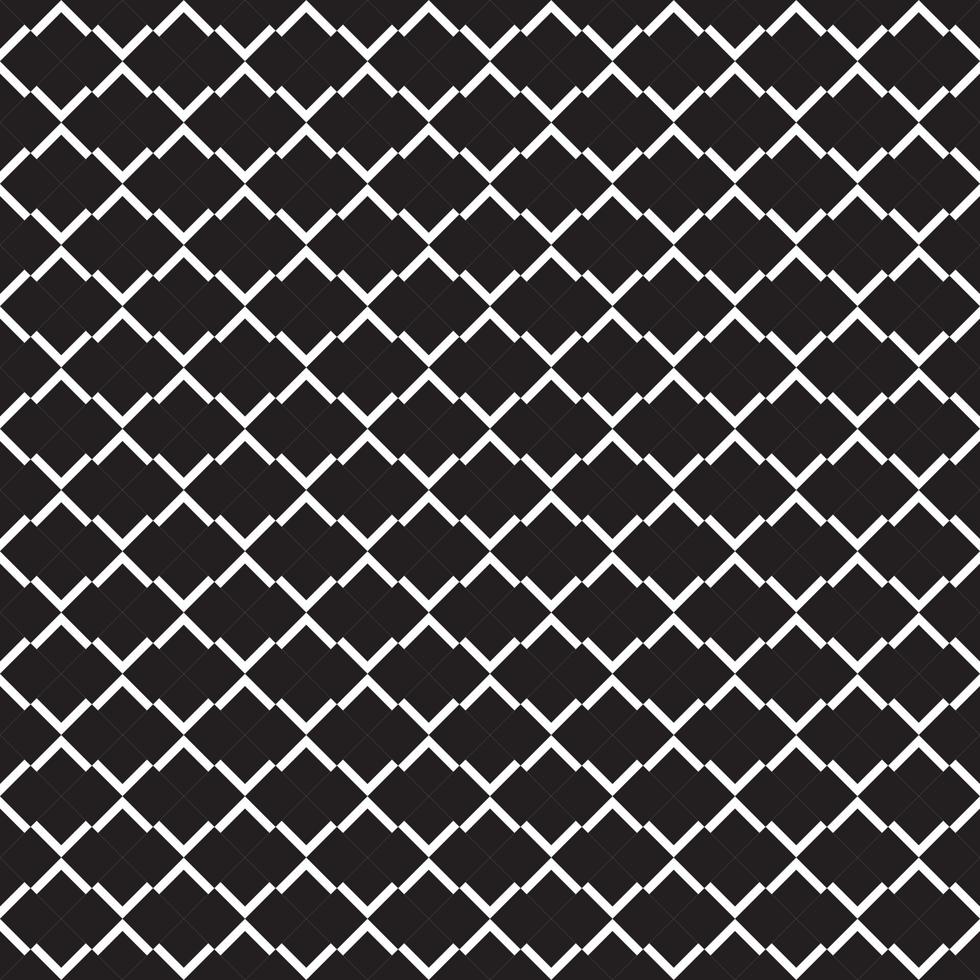 nahtloses Muster von Rauten. geometrischer schwarz-weißer Hintergrund. Vektor-Illustration. hochwertiges Design zum Dekorieren, Tapeten, Stoff usw. vektor