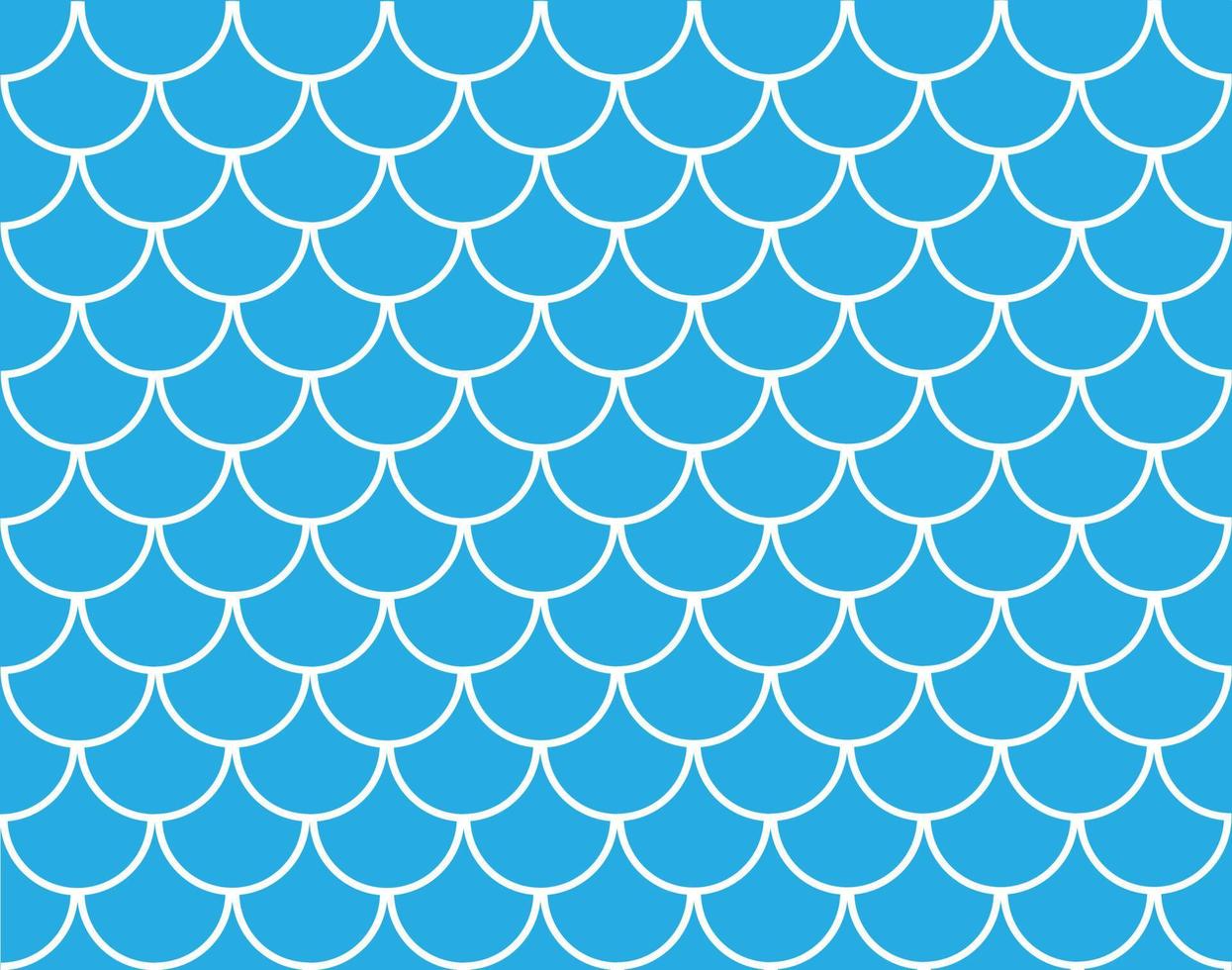 japanische traditionelle verzierung. nahtloses meerjungfrauenmuster. nahtlose blaue Fischschuppen. Fischschuppensymbol. abstraktes Konzept monochromes geometrisches Muster. vektor