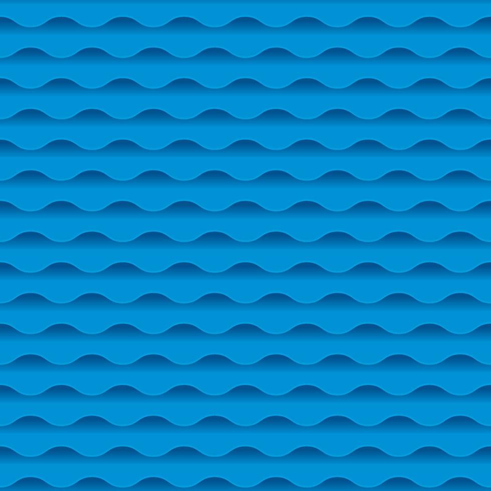 blått havsvatten abstrakt geometri seemless mönster. vatten våg bakgrund. vektor illustration. element för design.
