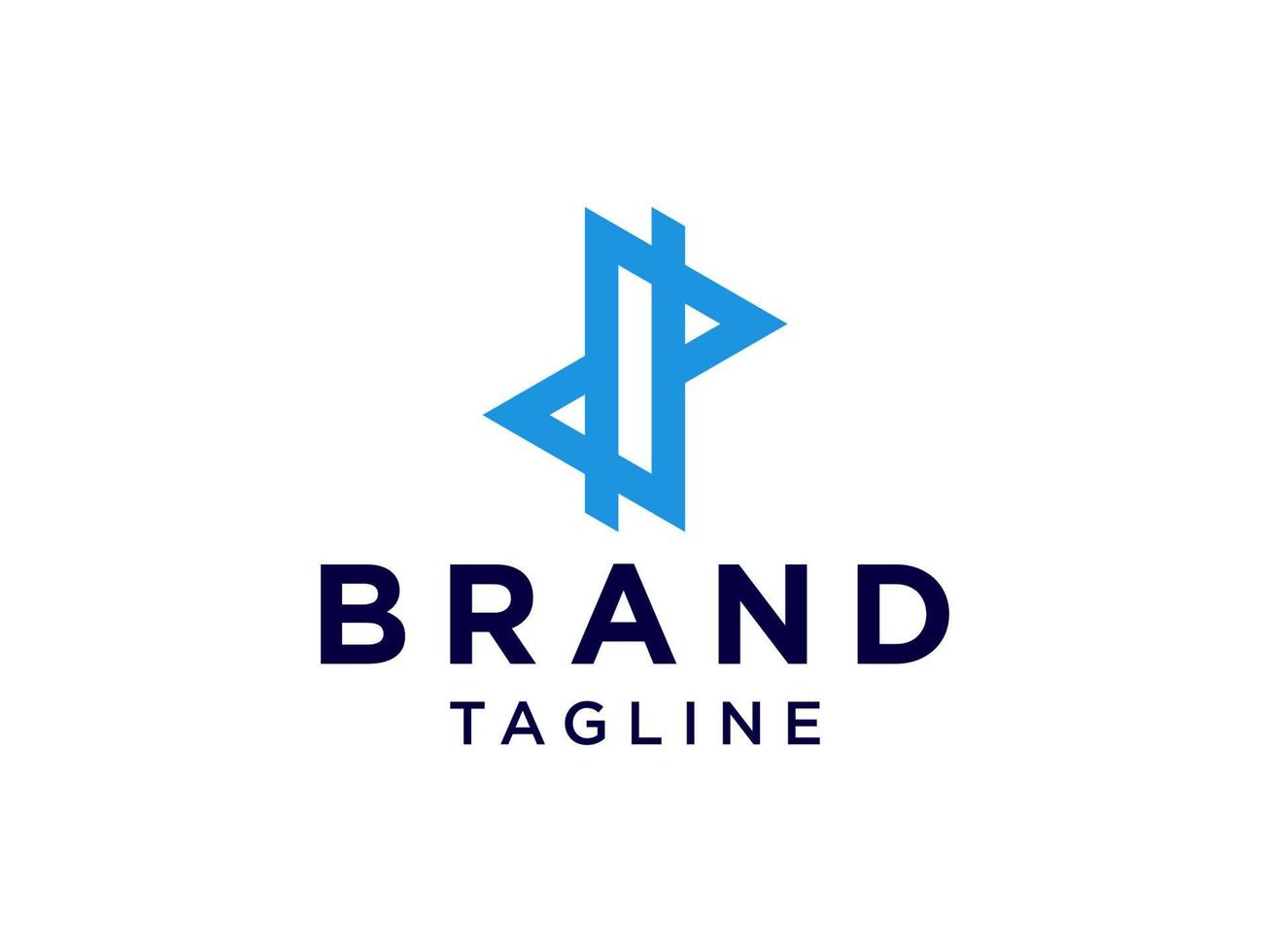 enkel initial bokstavs logotyp. blå ljus fyrkantig geometrisk linje stil isolerad på vit bakgrund. användbar för företags- och varumärkeslogotyper. platt vektor logotyp designmall element.
