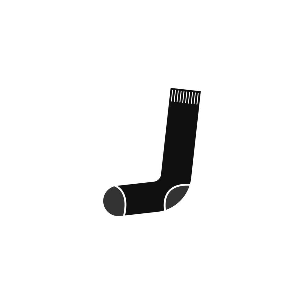 Socken-Symbol-Logo-Design-Illustration-Vorlage vektor