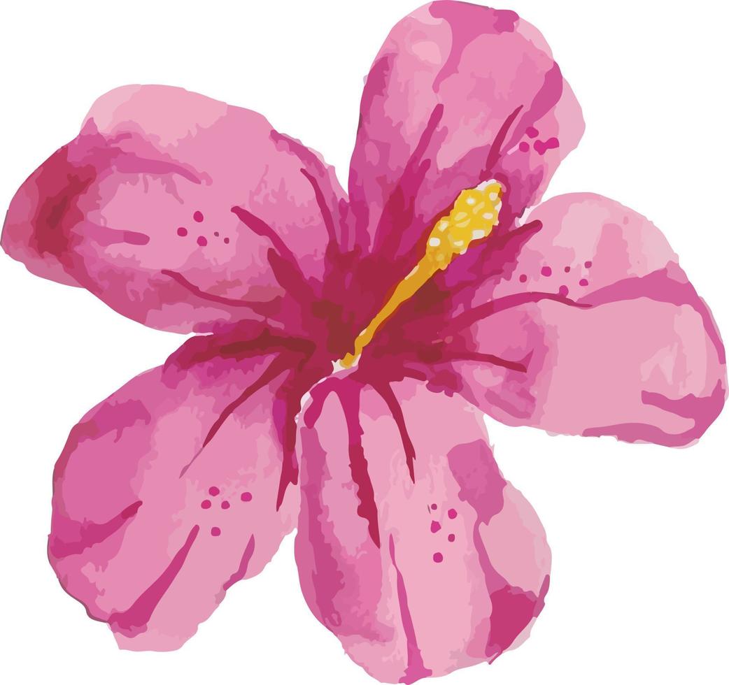 blommor målade i akvarell. vektor