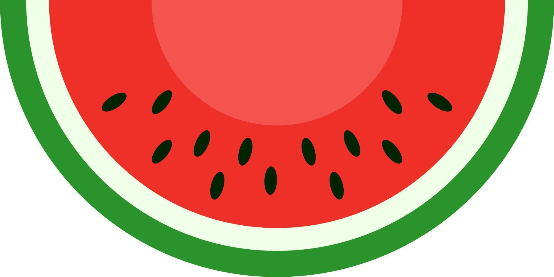 mogen vattenmelon skär skiva vektor