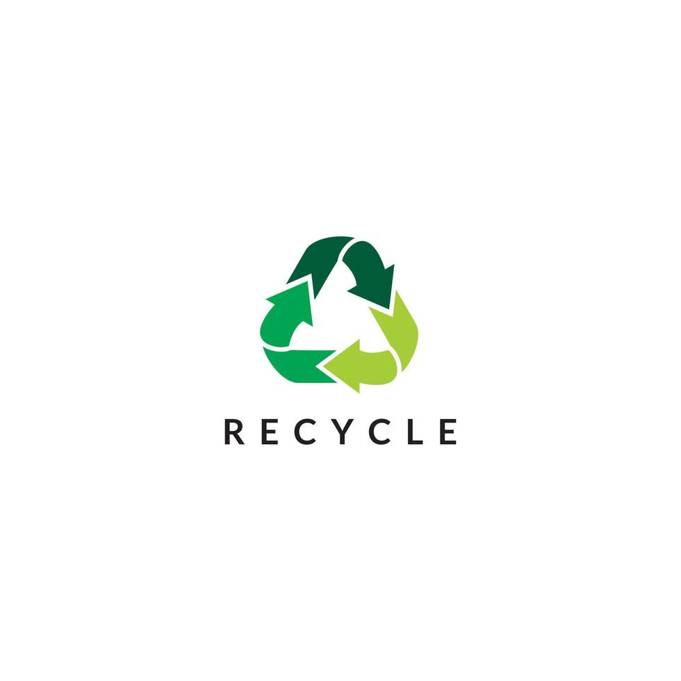 Recycling-Logo-Design-Vektor-Illustration vektor
