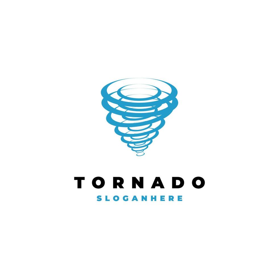 Tornado-Logo-Design-Symbol-Symbol-Vorlage vektor