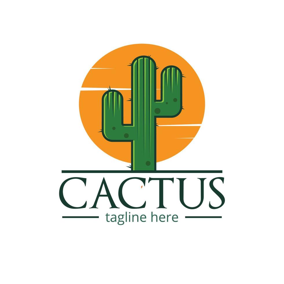 kaktus logotyp illustration vektor
