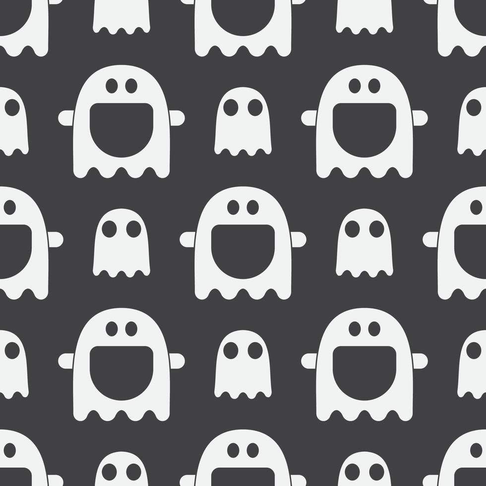 Ghost Halloween Musterdesign vektor