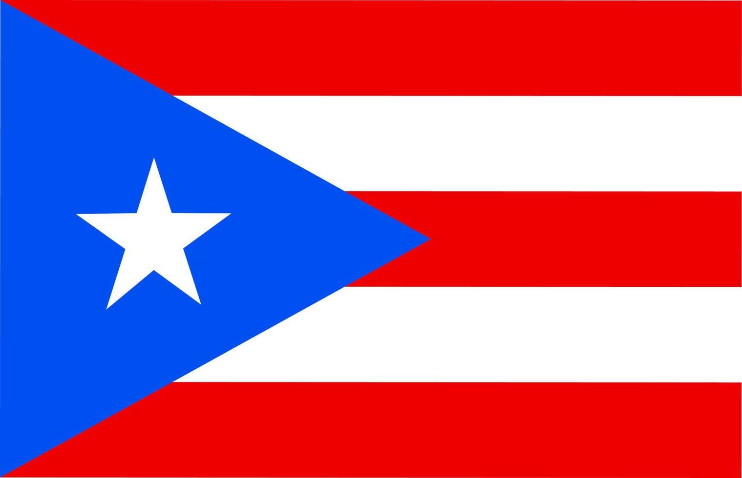 puerto ricos nationella flagga vektor