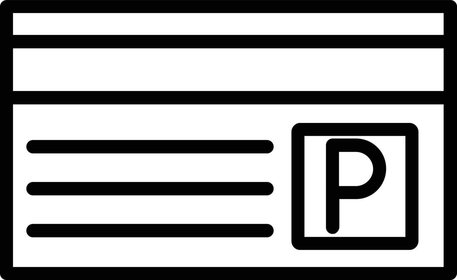 paypal vektor linje ikon