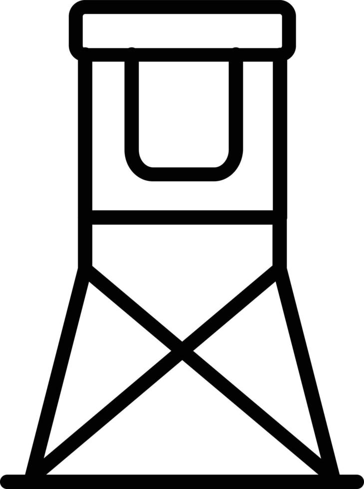 Symbol für die Vektorlinie des Wachturms vektor