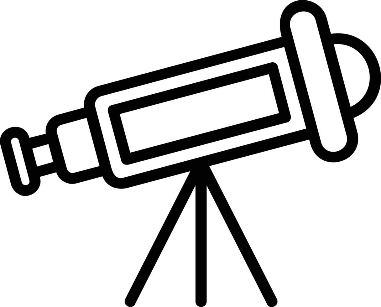 Symbol für Astronomie-Vektorlinie vektor