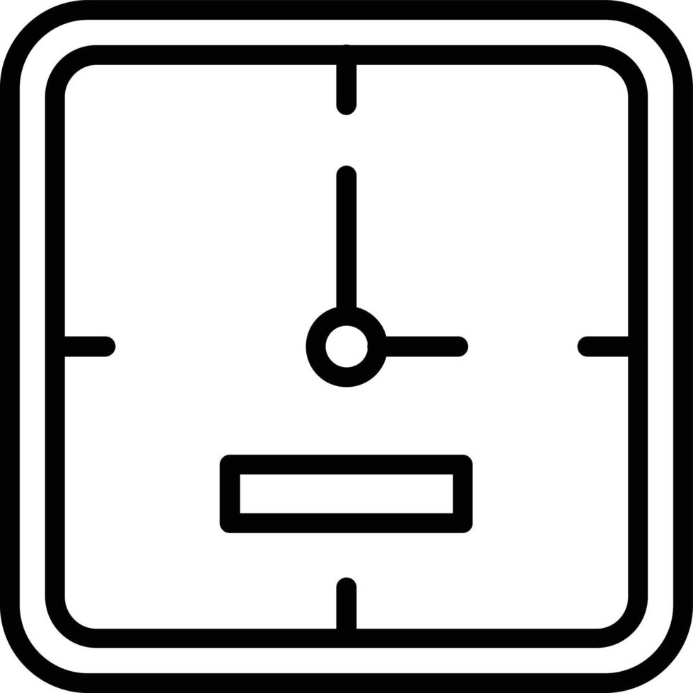 Symbol für Timer-Vektorlinie vektor