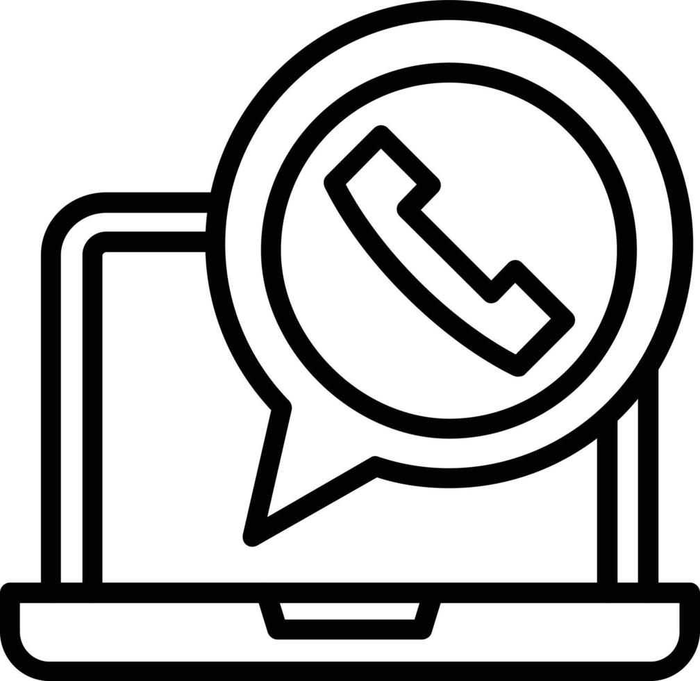 Symbol für die Chat-Vektorlinie vektor