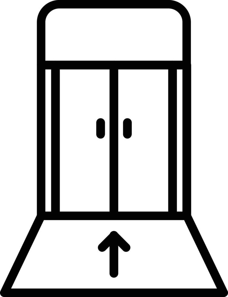 Symbol für die Vektorlinie des Flugsteigs vektor