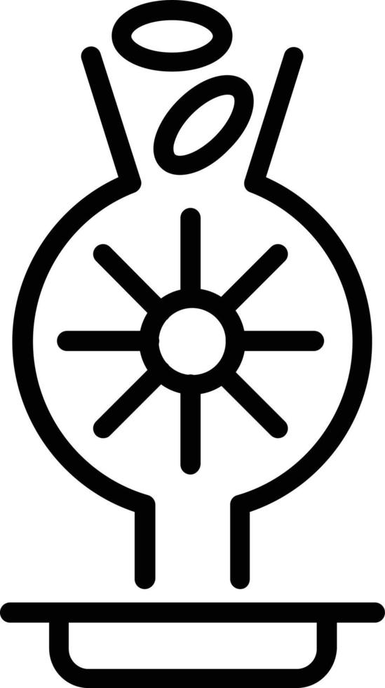 Symbol für Schleifer-Vektorlinie vektor