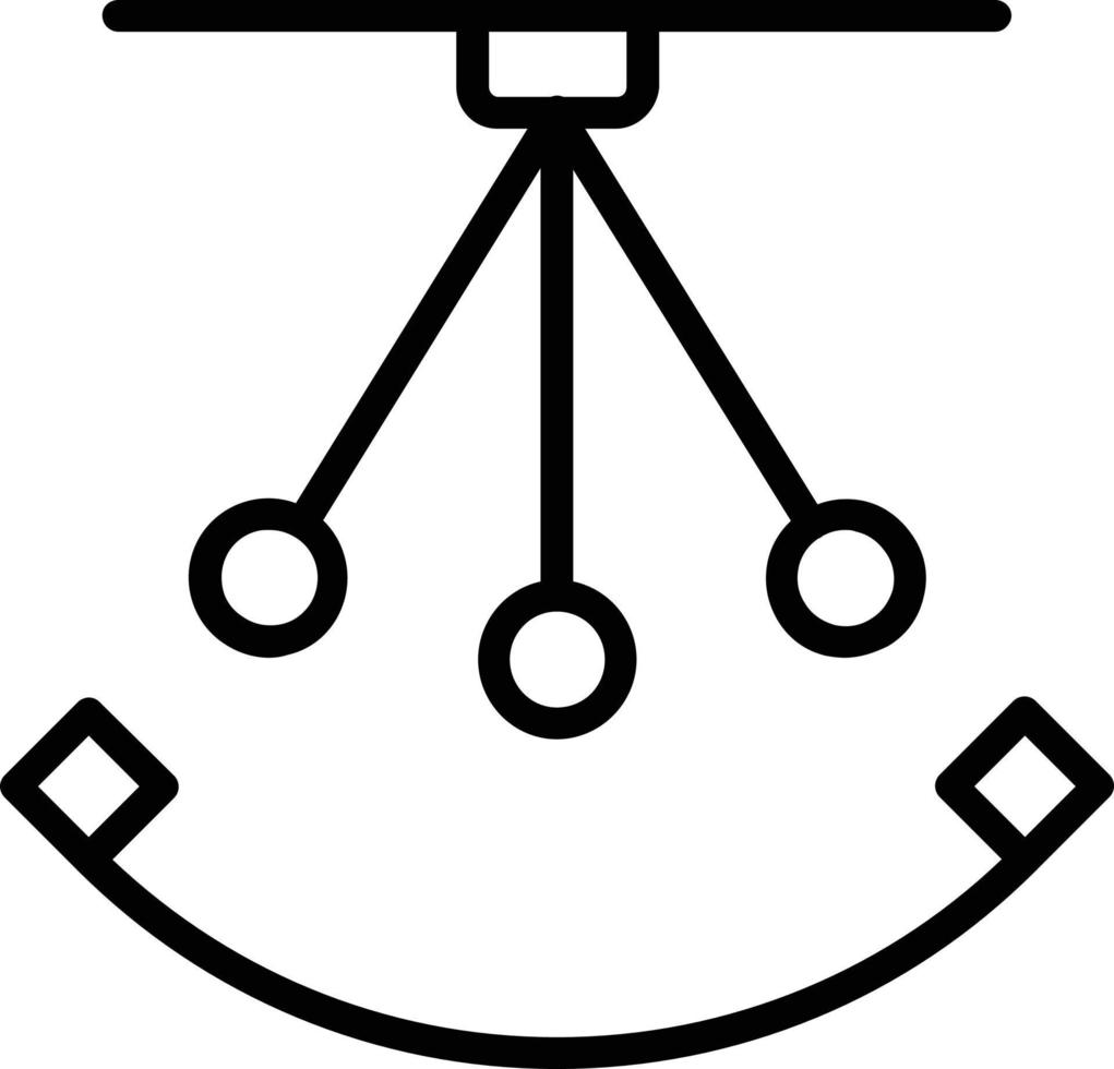 pendel vektor linje ikon