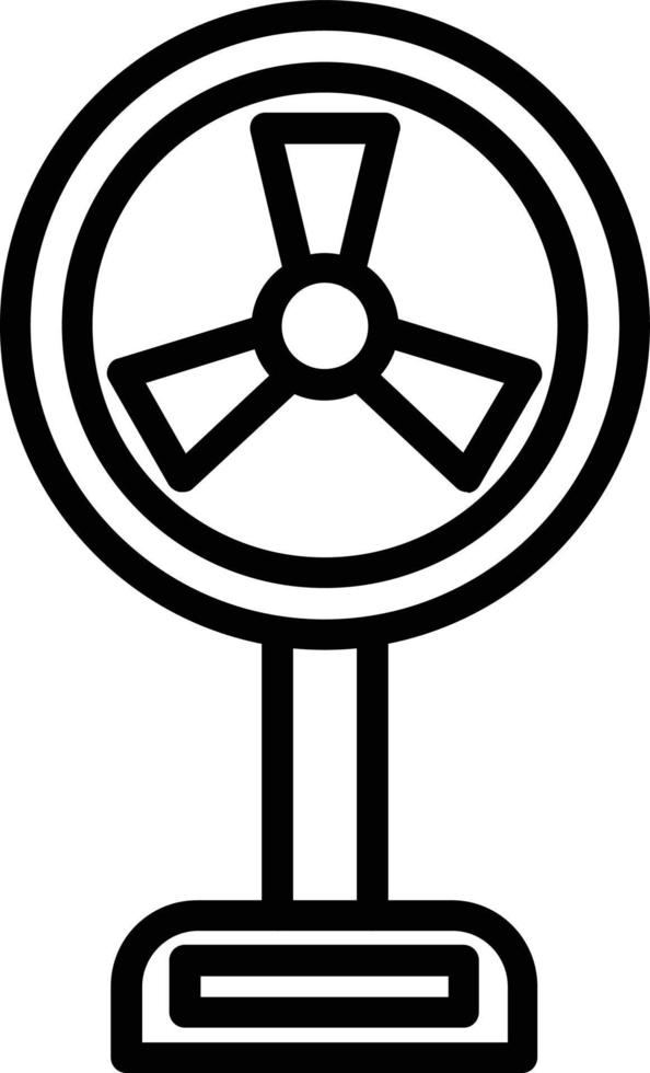 Fan-Vektor-Liniensymbol vektor