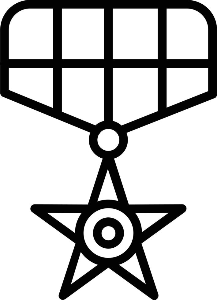 medalj vektor linje ikon