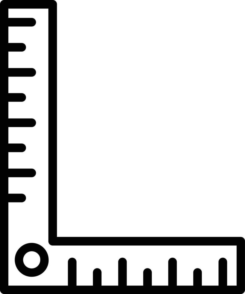 Symbol für die Vektorlinie des Winkellineals vektor