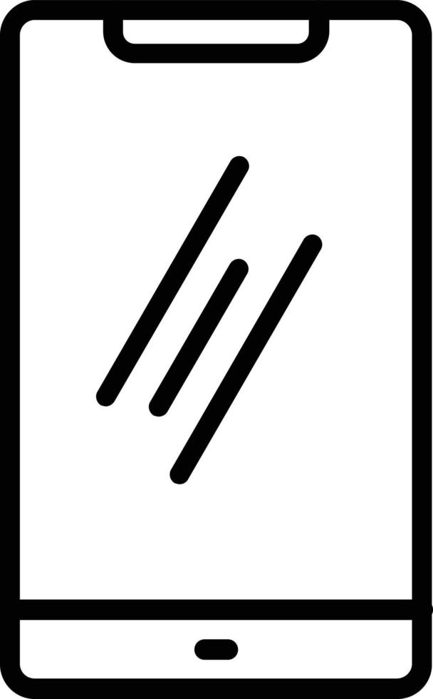 mobil vektor linje ikon